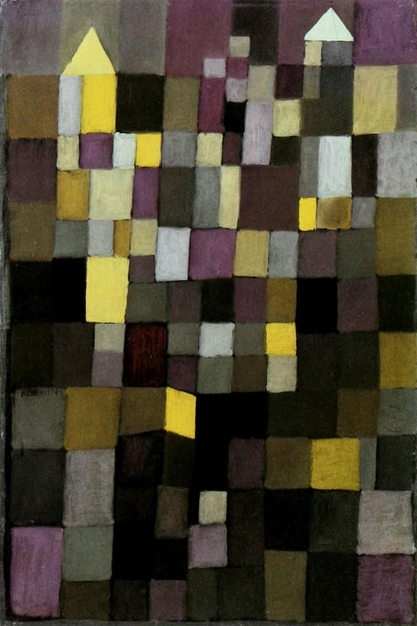 Architecture 1923 Canvas Art - Paul Klee (24 x 36)