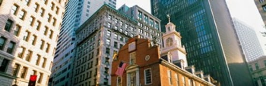 Architecture Boston MA USA Canvas Art - Panoramic Images (18 x 6)