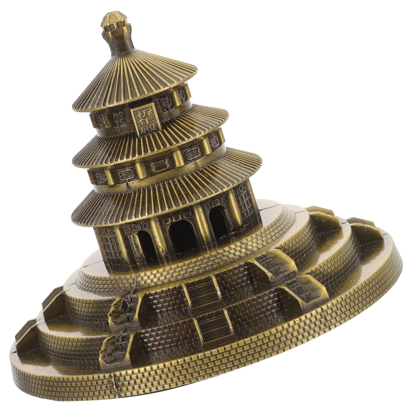 POPETPOP Chinese Tabletop Model Metal 1Pcs 5.89X5.89X4.72in