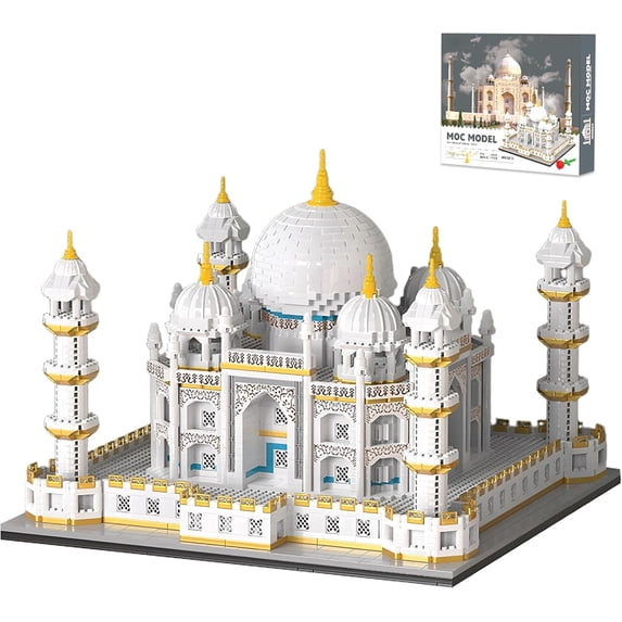 Architecture Taj Mahal Micro Mini Building Blocks Set,Landmarks Collection, Display Model (4030 Pieces)