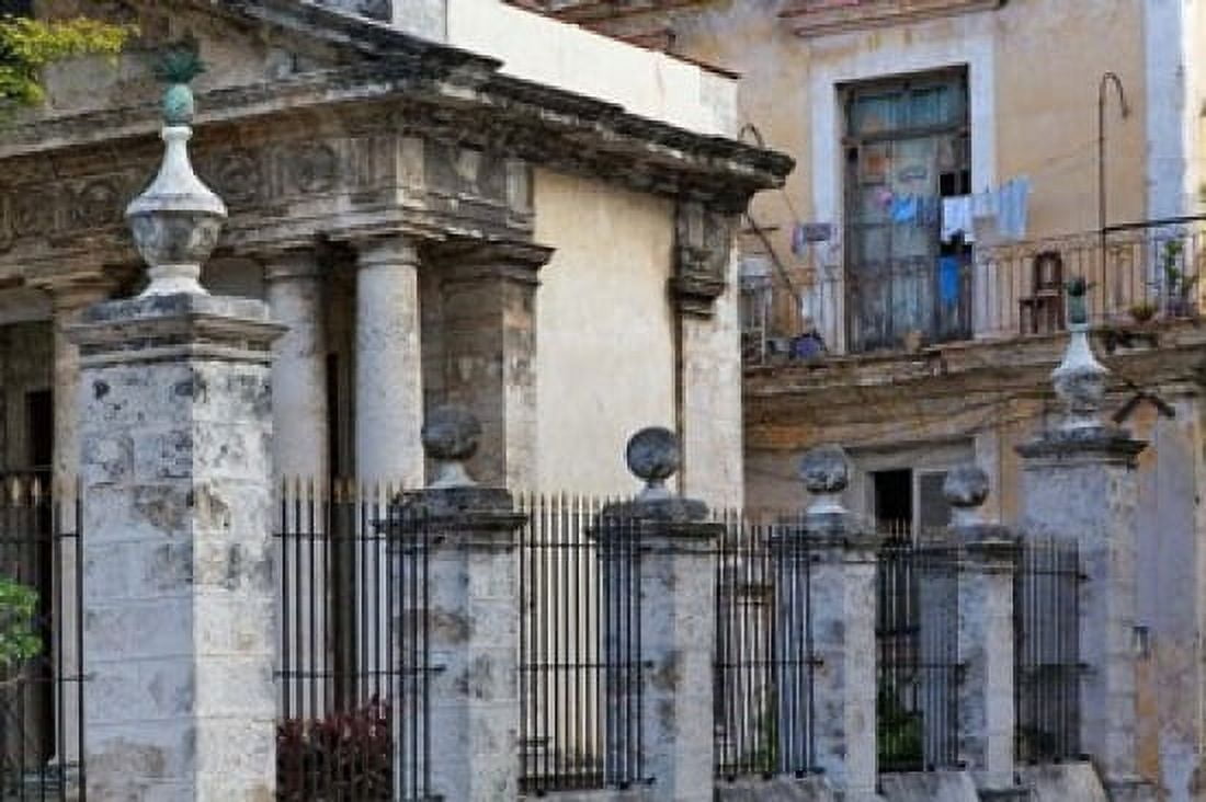 Architecture in Havana Cuba Canvas Art - Adam Jones DanitaDelimont (39 x 26)