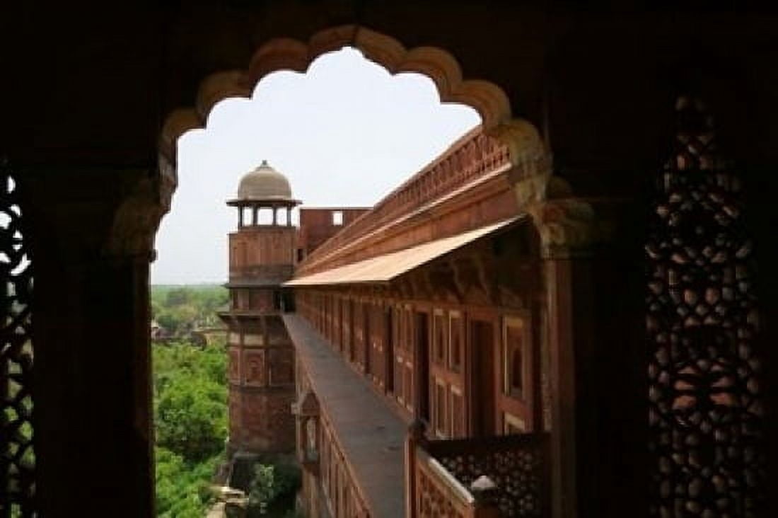 Architecture of Agra Fort India Canvas Art - Keren Su DanitaDelimont (36 x 24)