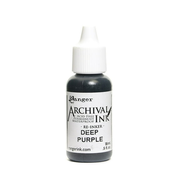 Archival Ink deep purple, 1/2 oz., re-inker bottle (pack of 6)