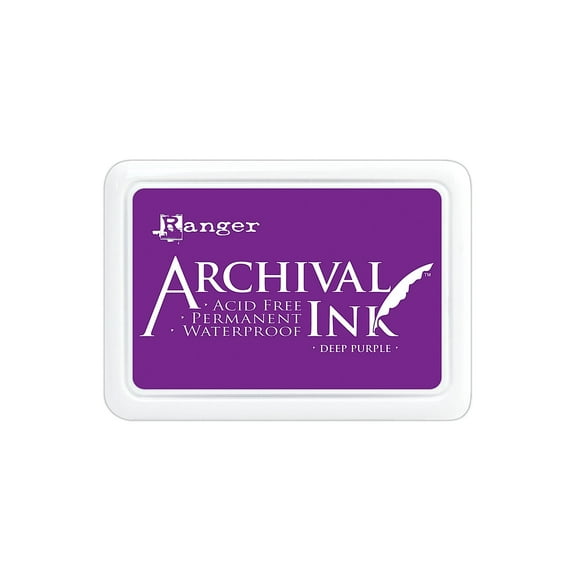 Ranger 2 1/2 in. x 3 3/4 in. 2-Color Purple Stamp Ink Pad, 3 Pack