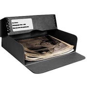 Archival Methods Drop Front Box, 3 x 11.5 x 17.25, Black