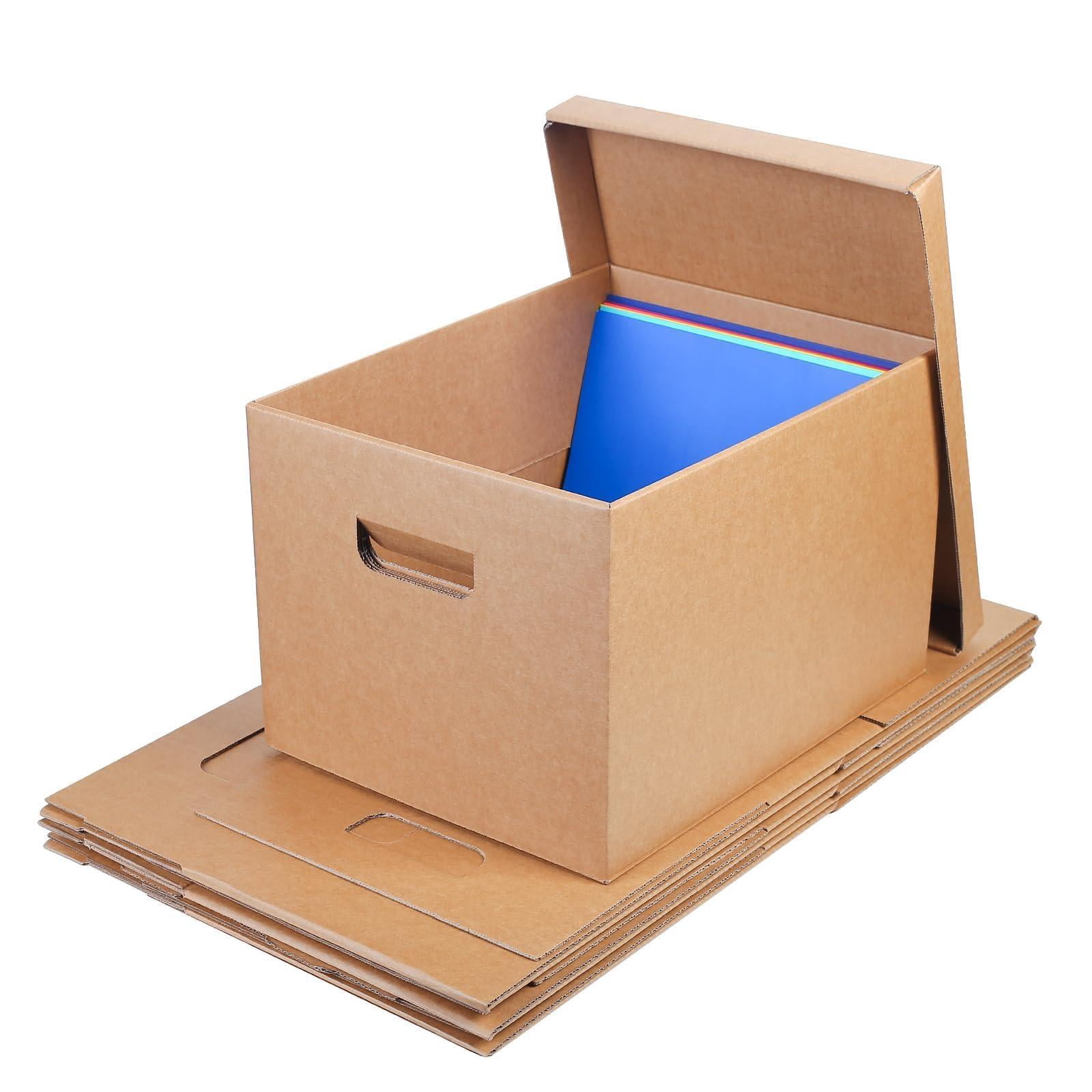 Archival Storage Boxes (4-pack) - Extra Strong 3-ply Side Walls Heavy ...