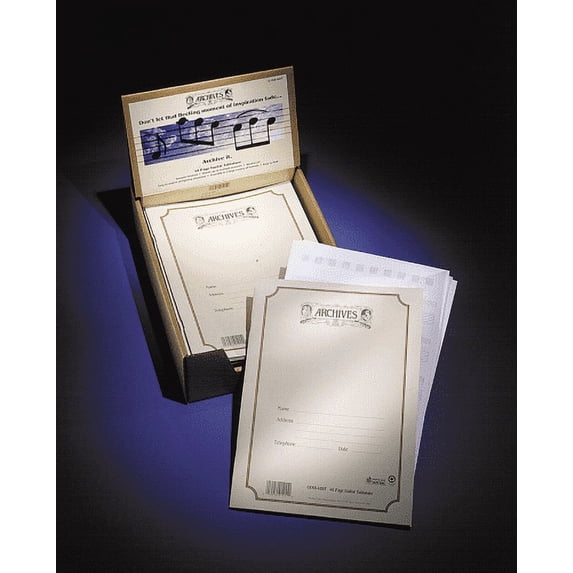 Archive 6 Stave,64 Sheet