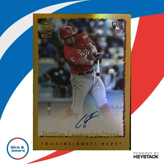 Archives Christian Encarnacion-Strand #95FF-CE 1995 Fan Favorites Autographs Gold Foilboard