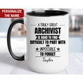 thumbnail image 1 of Archivist Personalized Gift Archivist Thank You Mug Archivist Cup Archivist Retirement Far, 1 of 4
