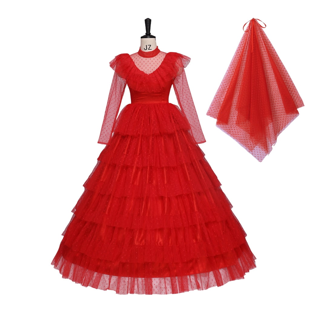 Archmage Lydia Lydia Lydia Red Gothic Dress Lydia cos - Walmart.com