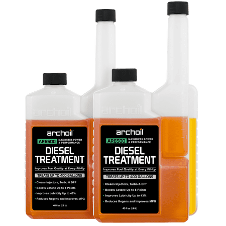 Archoil AR6500 Diesel Treatment (40 oz) Two Pack - Treats 800 Gallons - Additive for All Diesel Vehicles
