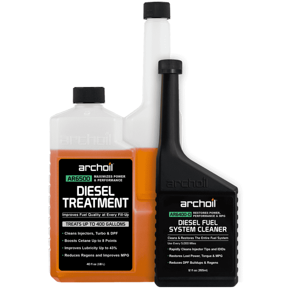 Archoil Diesel Fuel System Kit - AR6500 Diesel Treatment (40 oz) + AR6400-D Diesel Fuel System Cleaner