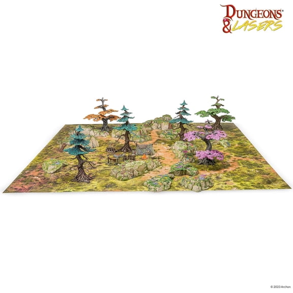 Archon Studio Dungeons & Lasers The Elven Woods Terrain Set 34pc