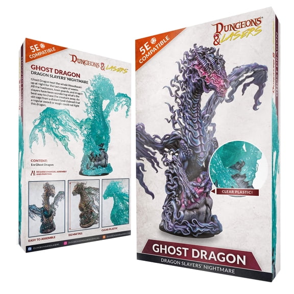 Dungeons & Lasers Ghost Dragon Miniature