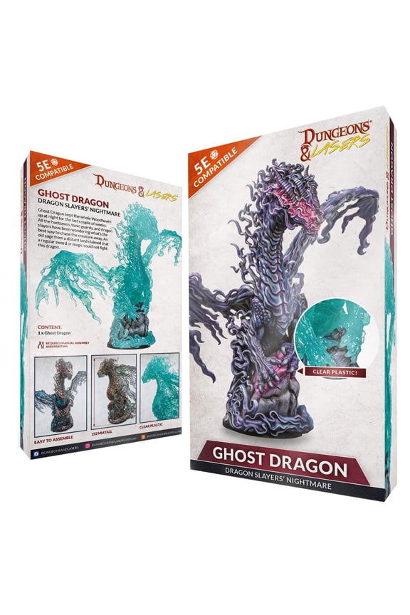 Dungeons & Lasers Ghost Dragon Miniature