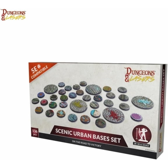 Archon Studio Dungeons & Lasers Scenic Urban Bases Set 136pc