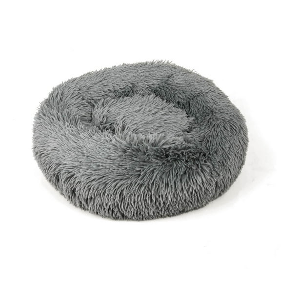 Donut Pet Bed, Md, 23.6" x 23.6", Gray