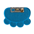 thumbnail image 1 of Archstone - Pet Dining Mat - Blue, Pawprint Shape, 1 of 1