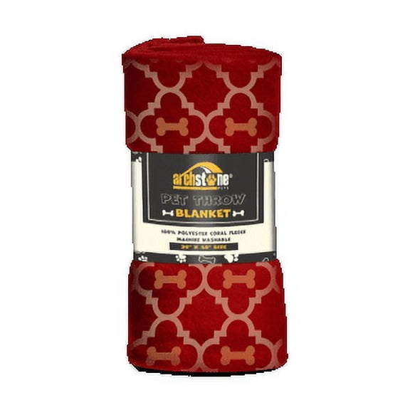 Archstone - Pet Throw Blanket 30 x 40" - Red