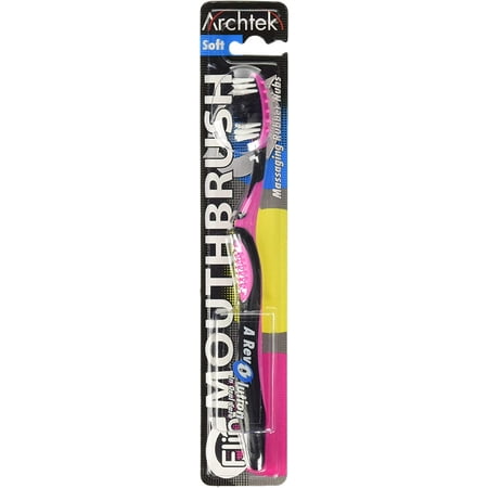 Archtek Flip Mouthbrush with Massaging Rubber Nubs, Assorted, 1 Ea