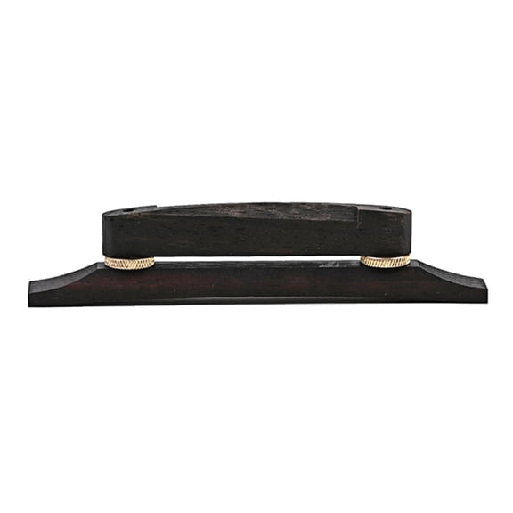 Archtop Guitar Bridge Wooden Bridge Replacement with Bone Saddle Bridge Replacement String Instrument Bridge