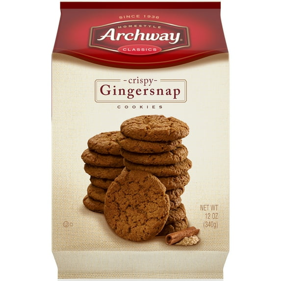 Archway Cookies, Crispy Gingersnap Cookies, 12 oz