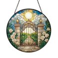 Archway Light Scene Glass Style Window Hanging – Home Decor - Walmart.com