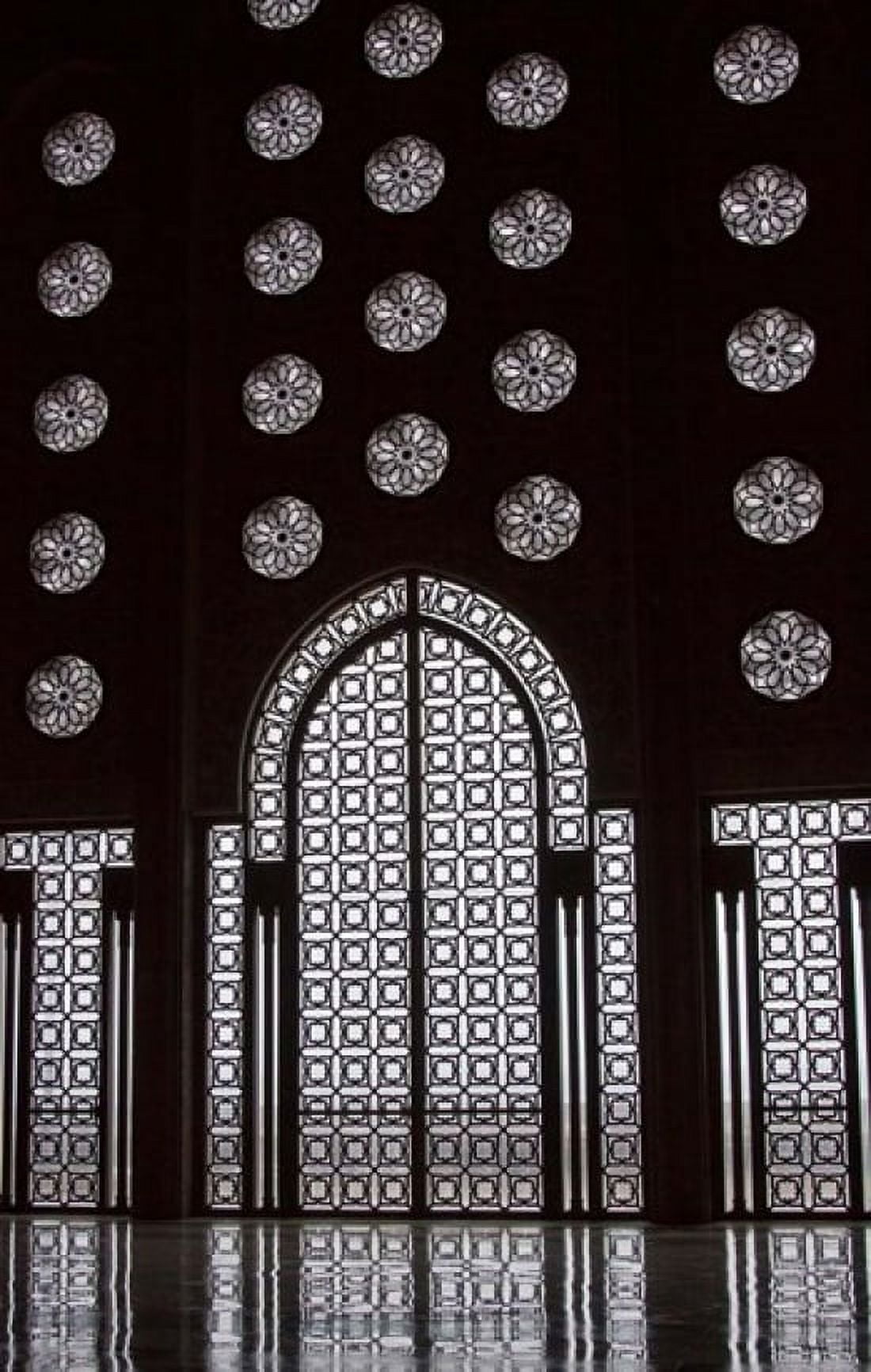 Archway in Al-Hassan II mosque Casablanca Morocco Canvas Art - William Sutton DanitaDelimont (22 x 35)