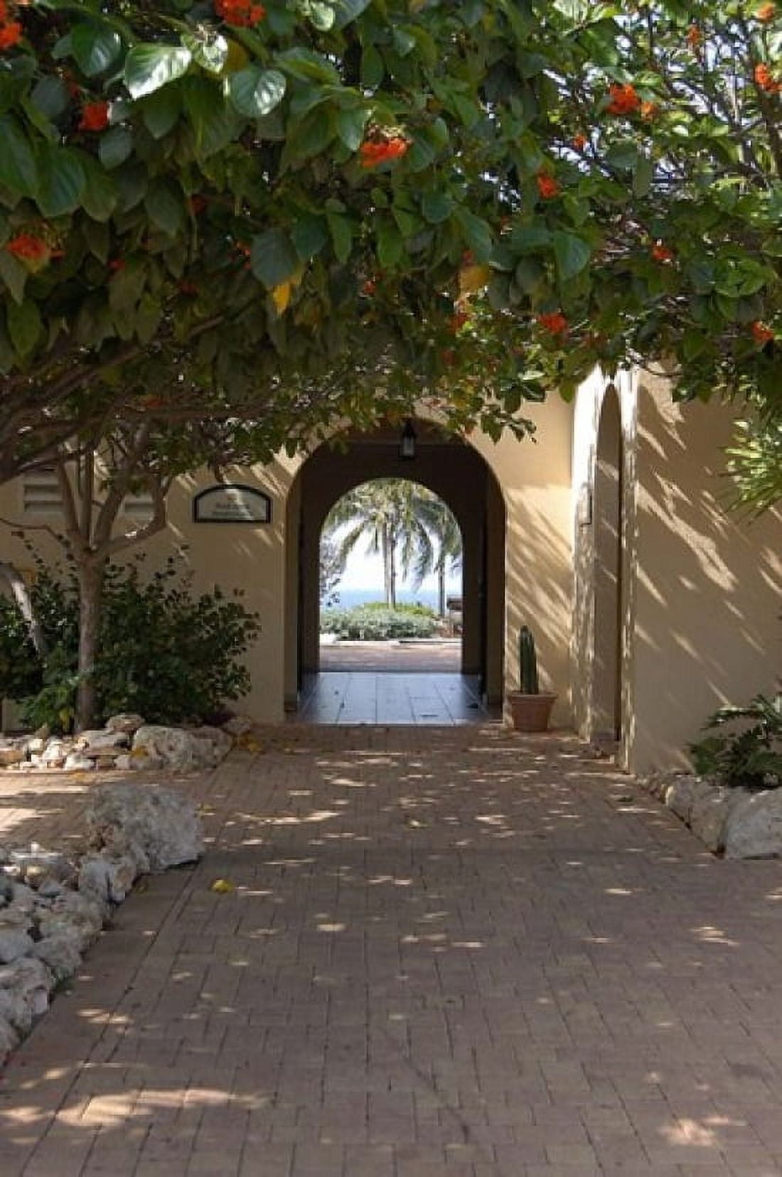 Archway to Pool at Tierra del Sol Golf Club and Spa Aruba Caribbean Canvas Art - Lisa S Engelbrecht DanitaDelimont (18 x 27)