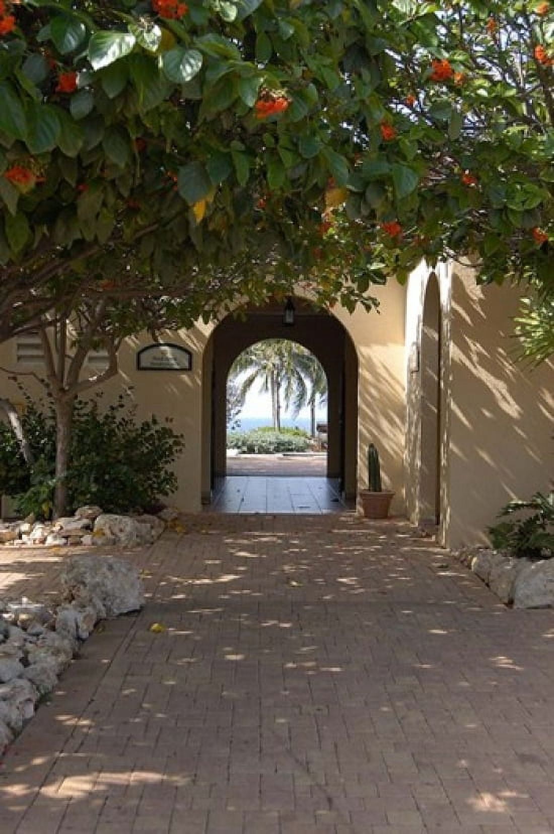 Archway to Pool at Tierra del Sol Golf Club and Spa Aruba Caribbean Canvas Art - Lisa S Engelbrecht DanitaDelimont (24 x 36)