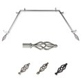 thumbnail image 1 of Archy 13/16" Bay Window curtain rod 20"-36", 38"-72" - Satin Nickel,(ABay-41-5), 1 of 5