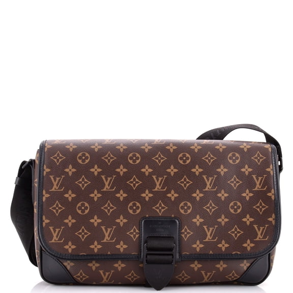 Archy Messenger Bag Macassar Monogram Canvas GM By Rebag