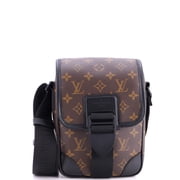 Archy Messenger Bag Macassar Monogram Canvas PM By Rebag