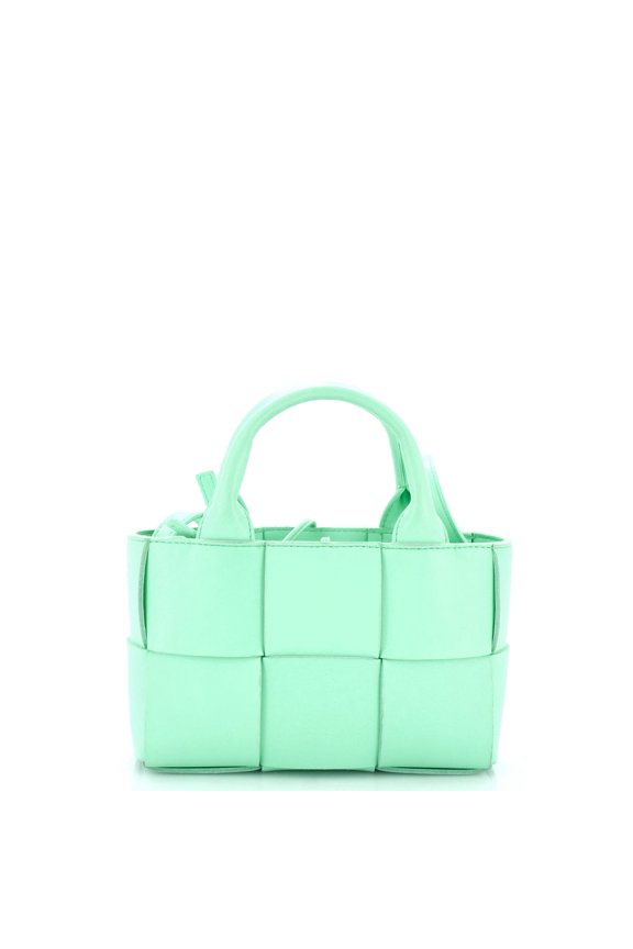Pre-Owned Arco Tote Maxi Intrecciato Leather Candy By Rebag