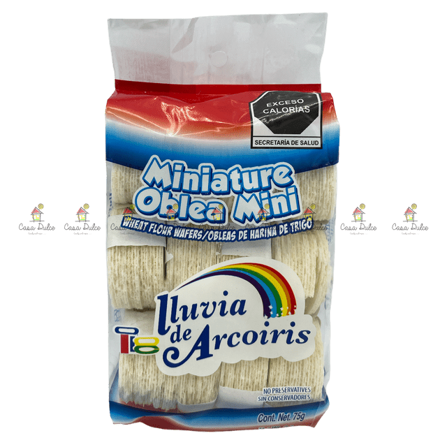 Arcoiris - Oblea Mini Blanca 40/50gr