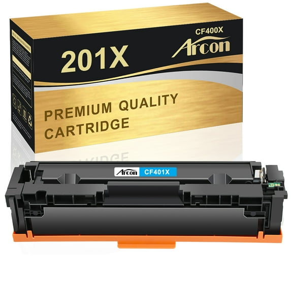 Arcon 1-Pack Compatible Toner for HP 201X CF401X works with HP Color LaserJet Pro MFP M252dw M277dw M252n M277n M277c6 M274n Printers (Cyan)