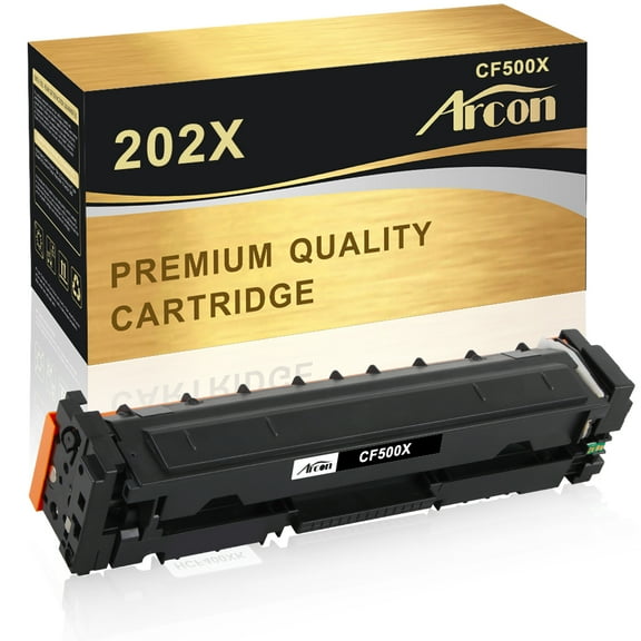 Arcon 1-Pack Compatible Toner for HP 202X CF500X Color LaserJet Pro MFP M254dw M254dn M254nw M280nw M281fdw M281fdn M281cdw Printers (Black)