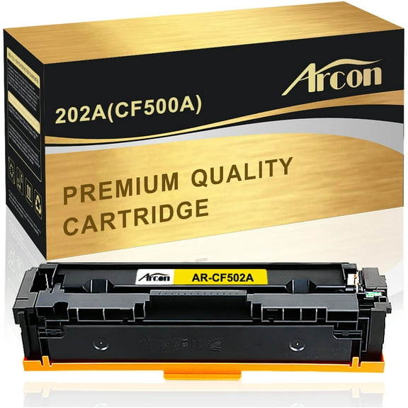 Arcon 1-Pack Compatible Toner for HP 202X CF502X Color LaserJet Pro MFP M254dw M254dn M254nw M280nw M281fdw M281fdn M281cdw Printers (Yellow)