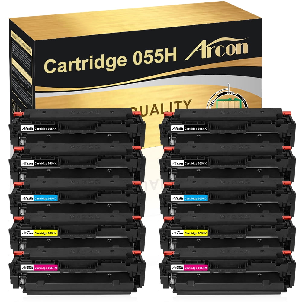 Arcon 10-Pack Compatible Toner for Canon 055H with Chip imageCLASS ...