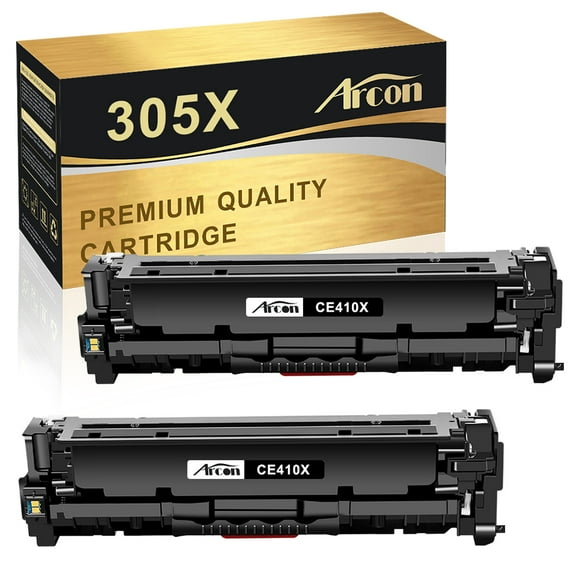 Arcon 2-Pack Compatible Toner for HP 305X CE410X Works with HP LaserJet Pro 300 color MFP M375nw M351a Pro MFP M476nw M476dn M476dw 400 color M451dw M451dn 451nw M475dn (Black)