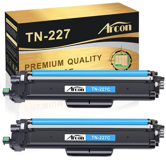 Arcon 2-Pack Compatible Toner for Brother TN277 TN-277C TN223 MFC-L3770CDW L3750CDW L3710CW HL-L3210CW L3290CD L3270CDW L3290CDW Printers (Cyan)