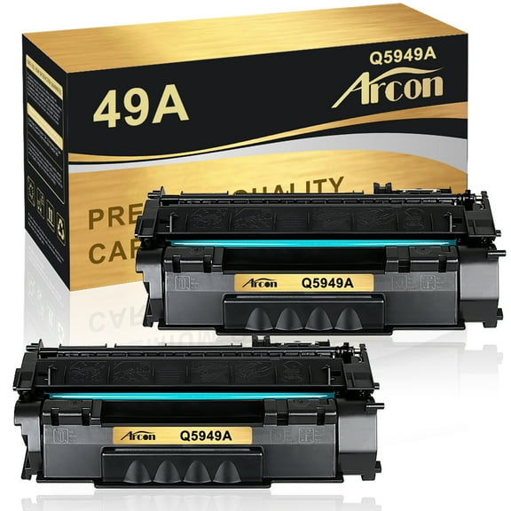 Arcon 2-Pack Compatible Toner for HP 49A Q5949A works with HP LaserJet 1160 1160LE 1320 1320N 1320TN 1320NW 3390 3392 Printers (Black)