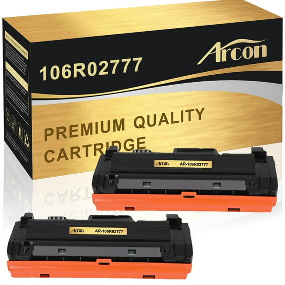 Arcon 2-Pack Compatible Toner for Xerox 106R02777 works with Xerox Phaser 3052 3260 3260DNI WorkCentre 3215 3225 Printers (Black, High Yield)