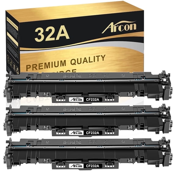 Arcon 3-Pack Compatible Drum Unit for HP CF232A 32A works with LaserJet Pro M203d 203dn 203dw MFP M227fdn 227fdw 227sdn Ultra M206dn Ultra MFP M230fdw M230sdn Printers (Black)