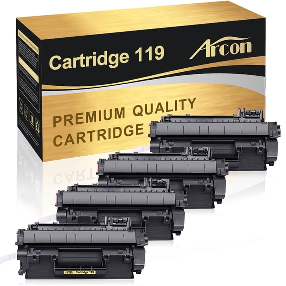 Arcon 4-Pack Compatible Toner for Canon 119 CRG-119 Canon ImageClass MF5850DN MF5960DN MF5880DN MF5950DW MF6160DW ImageClass LBP6300DN LBP6650DN LBP6670DN LBP252DW LBP253DW (Black)