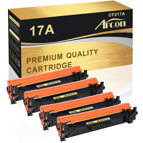 Arcon 4-Pack Compatible Toner for HP 17A CF217A works with HP LaserJet Pro M102w M102a HP LaserJet Pro MFP M130nw M130fw M130fn M130a Printers (Black)