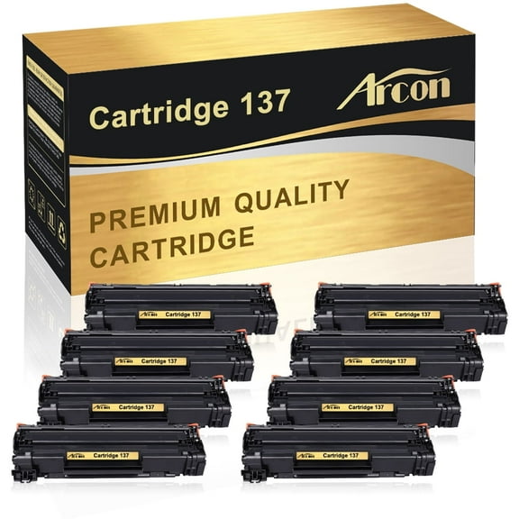 Arcon 137 CRG137 CRG-137 Toner Cartridge Compatible for Canon 137 Toner Cartridge ( Black, 8-Pack)