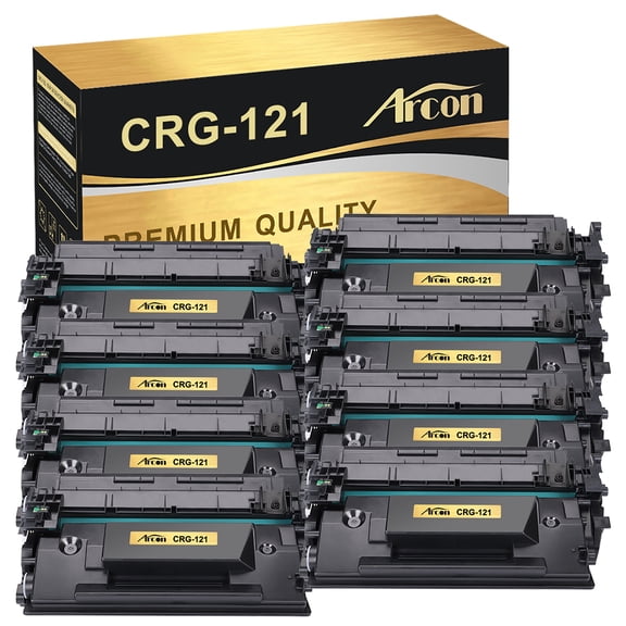 Arcon 8-Pack Compatible Toner for Canon 121 CRG-121 works with Canon Image CLASS D1620 1650 Printers (Black)