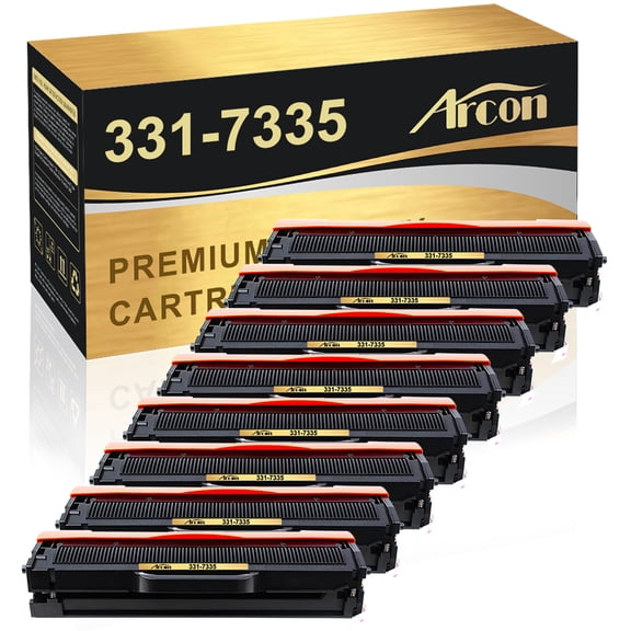 Arcon 8-Pack Compatible Toner for Dell 331-7335 works with Dell B1160 B1160W B1163W B1165NFW Printers (Black)