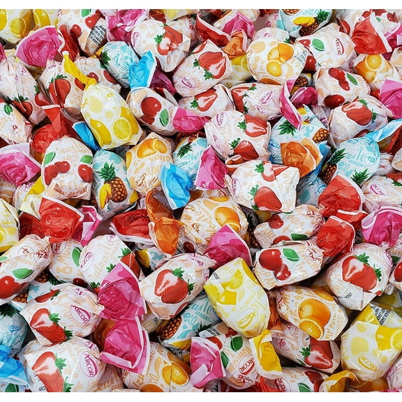 Arcor Assorted Fruit Bon Bon Hard Candy, Individually Wrapped 4 Lbs Pack